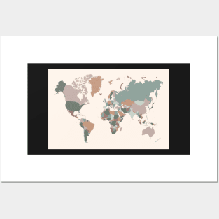 World Map - 02 style Posters and Art